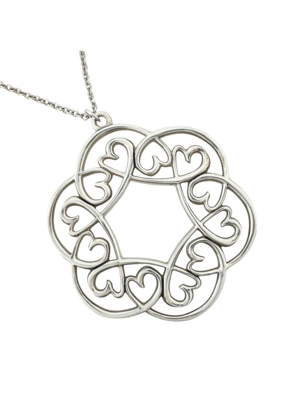Tiffany & Co Necklace Loving Heart Swirl Silver Paloma Picasso